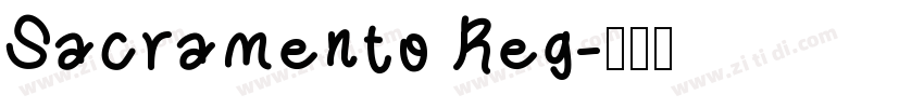 Sacramento Reg字体转换